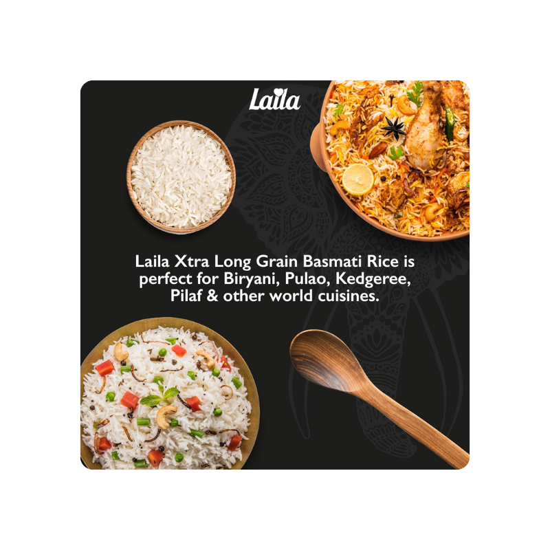 Laila Extra Long Grain Rice 20kg-Global Food Hub