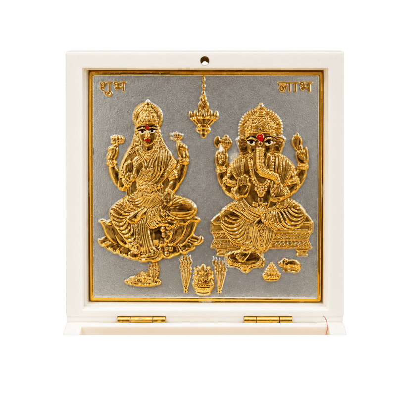 Lakshmi Ganesh Charan Paduka Gift Set-Global Food Hub