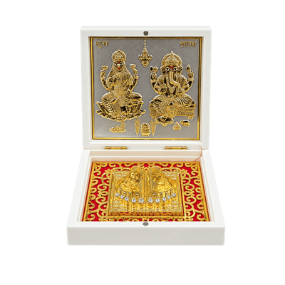 Lakshmi Ganesh Charan Paduka Gift Set-Global Food Hub