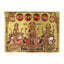 Lakshmi Ganesh Saraswati Gold Foil Unframed Art Work A - 21cm x 30cm-Global Food Hub