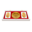 Lakshmi Saraswati Ganesh Photo Frame With Charan Paduka Gift Set-Global Food Hub