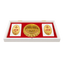 Lakshmi Saraswati Ganesh Photo Frame With Charan Paduka Gift Set-Global Food Hub