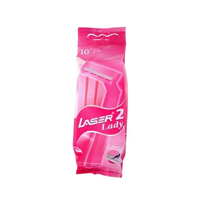 Laser 2 Lady Disposable Razors - 10 Pieces Online in Europe at