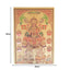 Lakshmi Ganesh Saraswati Gold Foil Poster - 21cm x 30cm-Global Food Hub