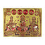Lakshmi Ganesh Saraswati Gold Foil Poster A - 21cm x 30cm-Global Food Hub