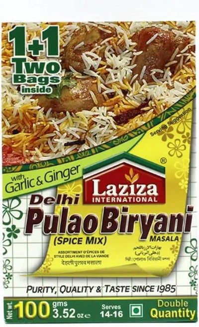 Laziza Delhi Pulao Biryani Masala - 100gms-Global Food Hub