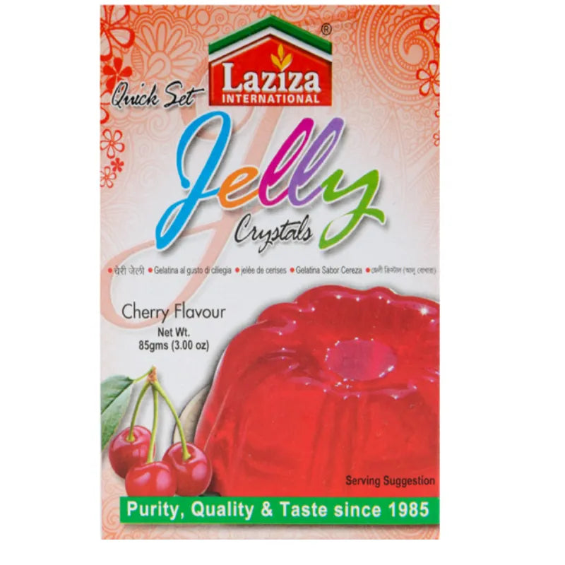 Laziza Jelly Crystals Cheery Flavour-85 grams-Global Food Hub