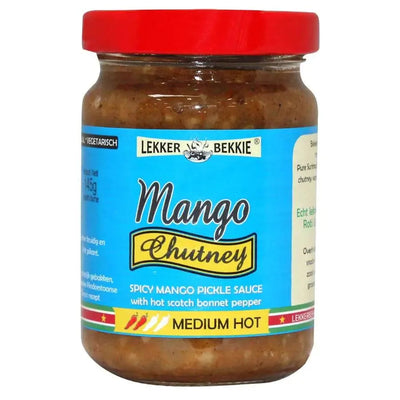 Lekker Bekkie - Mango Chutney (medium hot) - 145g-Global Food Hub