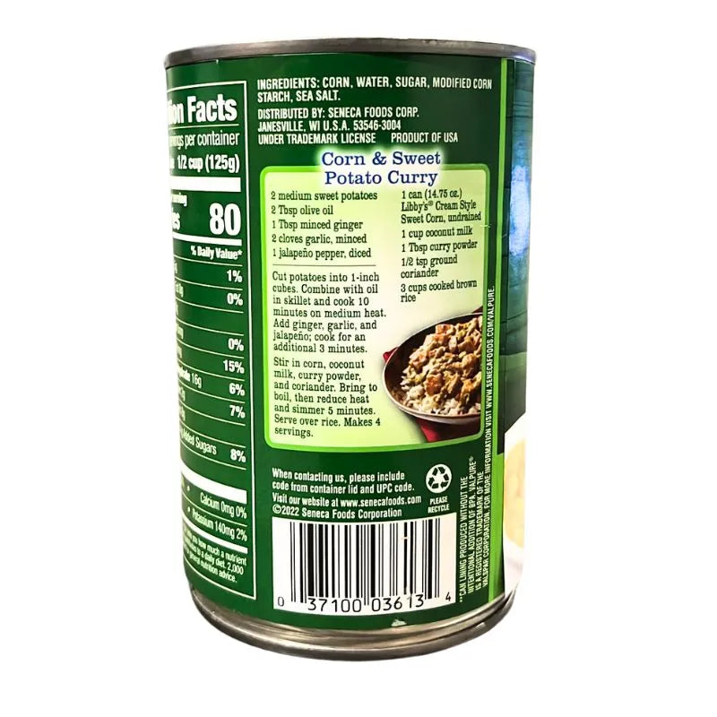 Libbys Cream Style Sweet Corn - 418g-Global Food Hub