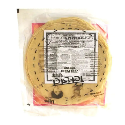 Lijjat Black Pepper Urad Papad - sanchit-200 grams-Global Food Hub