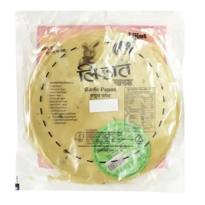 Lijjat Garlic Papad - 200g-Global Food Hub