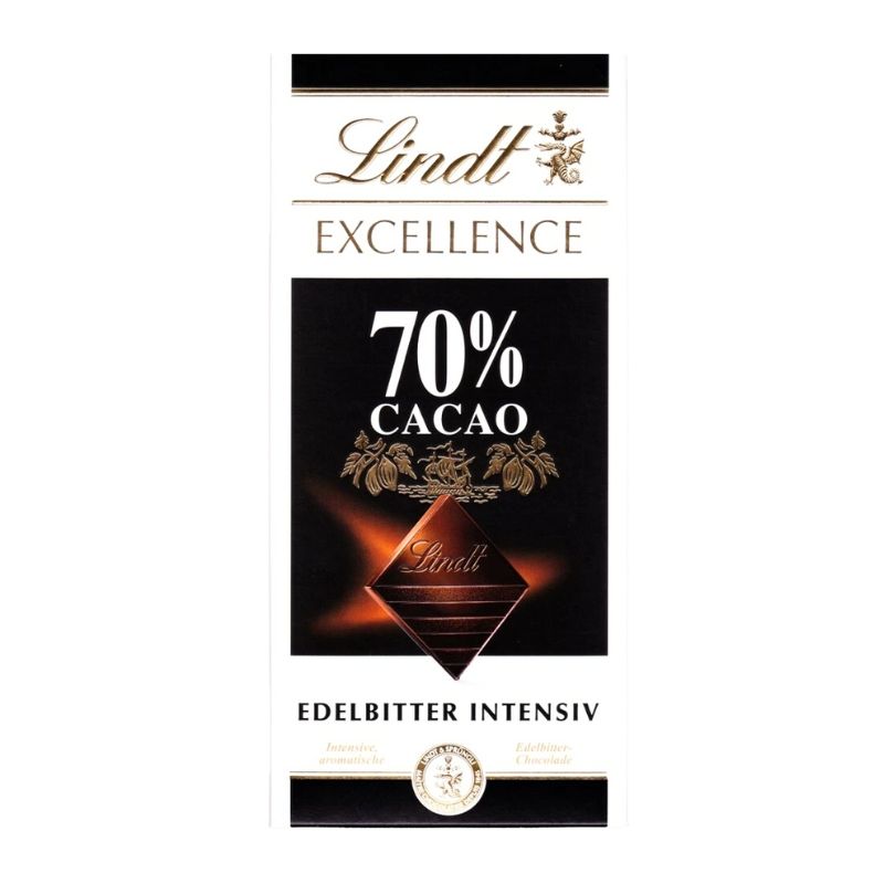 Lindt Excellence Chocolate Edelbitter Intensiv 70% Cacao - 100g-Global Food Hub