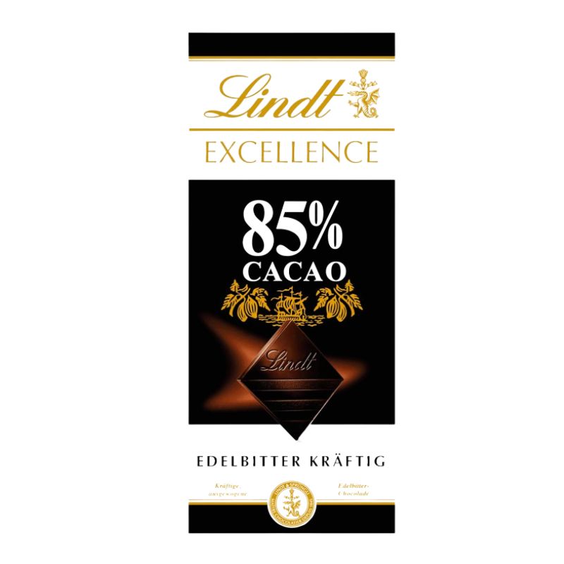 Lindt Excellence Chocolate Edelbitter Krafting 85% Cacao - 100g-Global Food Hub