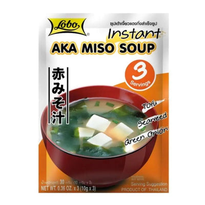 Lobo - Instant aka Miso Soup-30 grams-Global Food Hub