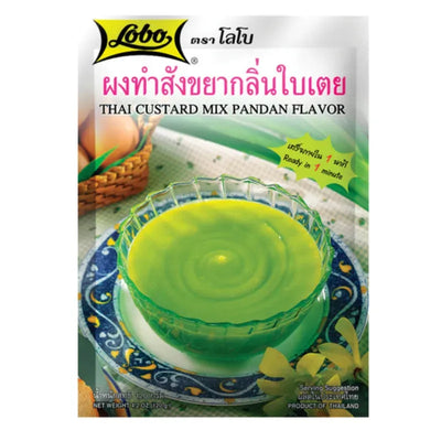 Lobo-Thai Custard Mix Pandan Flavour - 120g-Global Food Hub