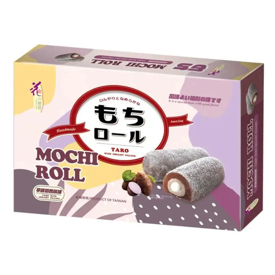 Love & Love Handmade Mochi Roll – Taro with Creamy Filling-150 grams-Global Food Hub