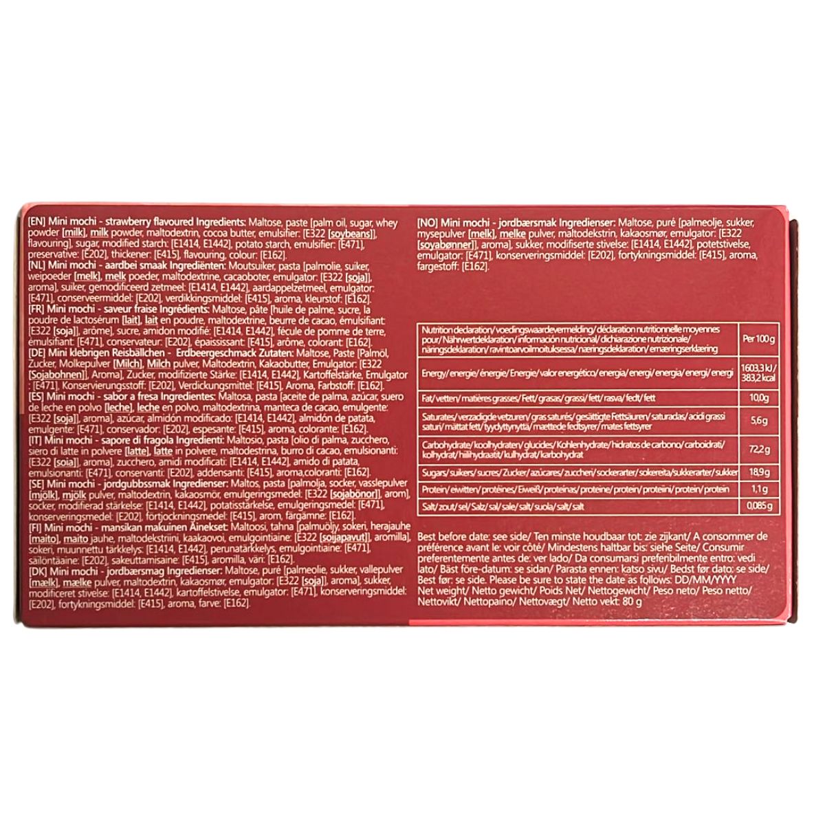 Love & Love Mini Mochi - Strawberry Flavour - 80g-Global Food Hub