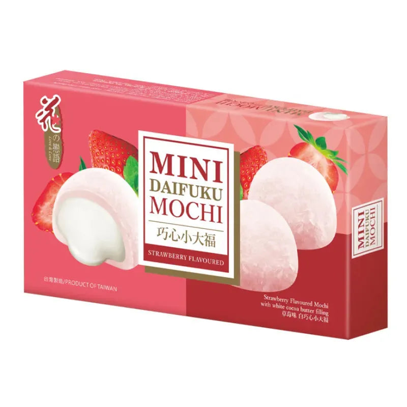 Love & Love Mini Mochi - Strawberry Flavour - 80g-Global Food Hub