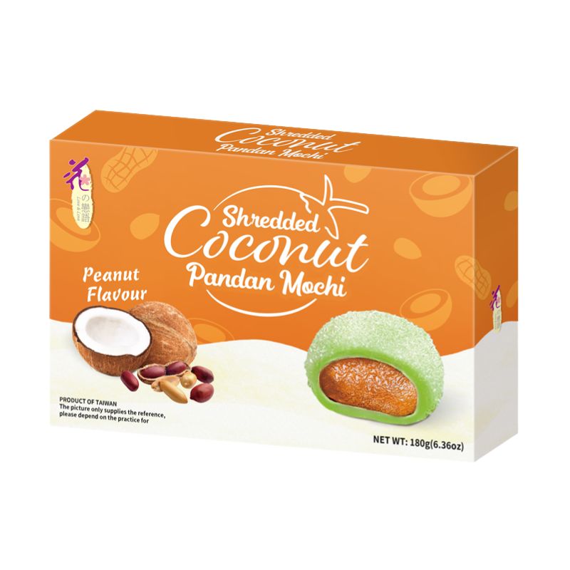 Love & Love Mochi Shredded Coconut Peanut Flavour - 180g-Global Food Hub