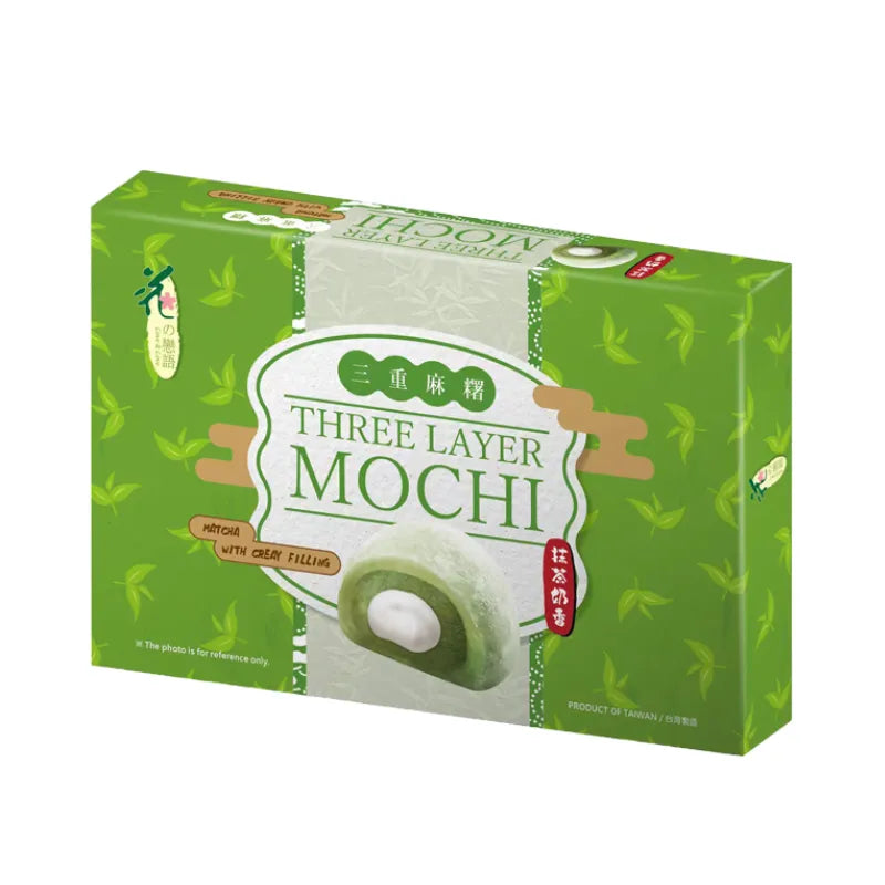 Love & Love Three Layer Mochi – Matcha & Creamy Filling-Global Food Hub