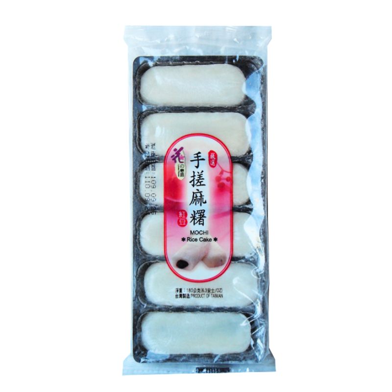 Loves Flower Japanese Style Mochi - Red Adzuki Beans Flavour 180g-Global Food Hub