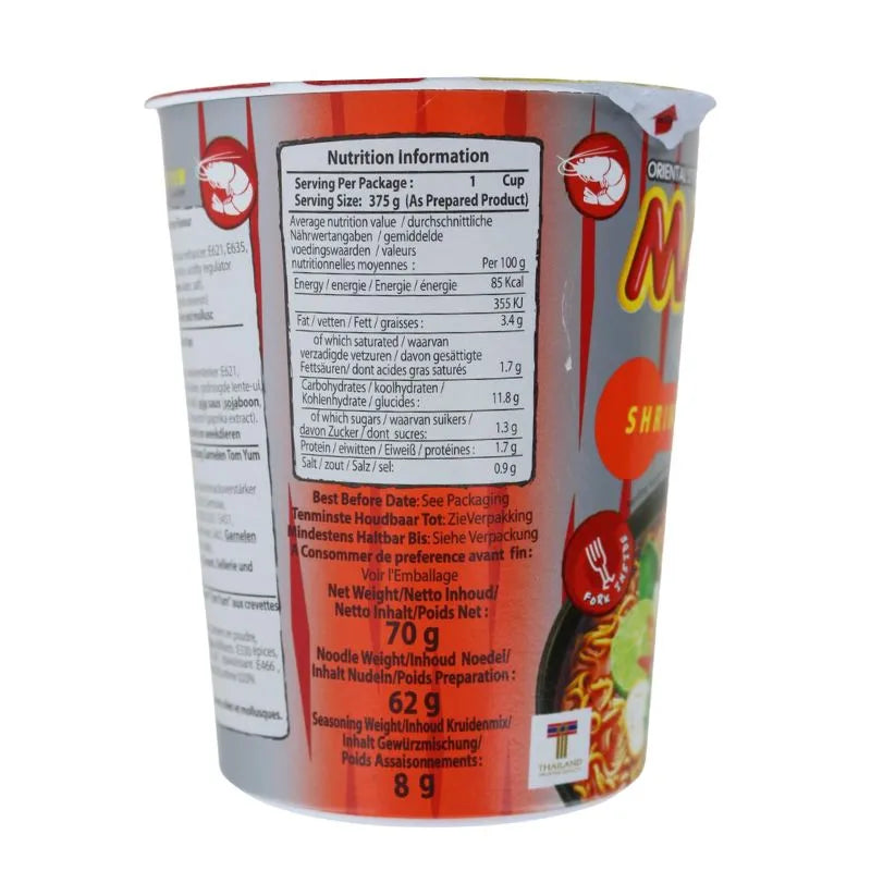 MAMA Instant Cup Noodles Shrimp Tom Yum - 70g-Global Food Hub