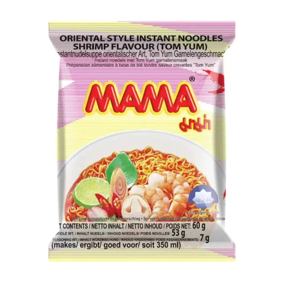 MAMA Instant Noodle Shrimp Tom-Yum Flavour - 55g-Global Food Hub