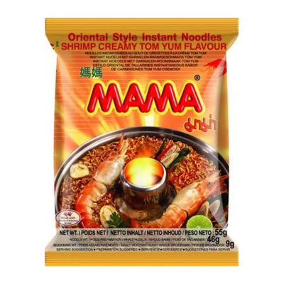 MAMA Instant Noodle Shrimp Tom-Yum Flavour 60 grams-55 grams-Global Food Hub