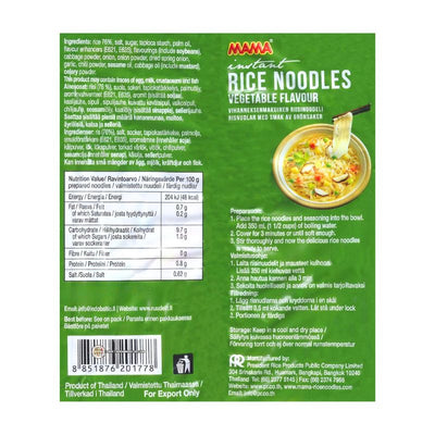 MAMA Instant Rice Noodles Vegetable - 55g-Global Food Hub