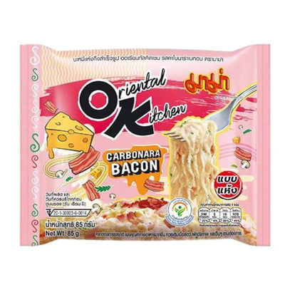 MAMA OK Instant Noodles Carbonara Bacon - 85g-Global Food Hub