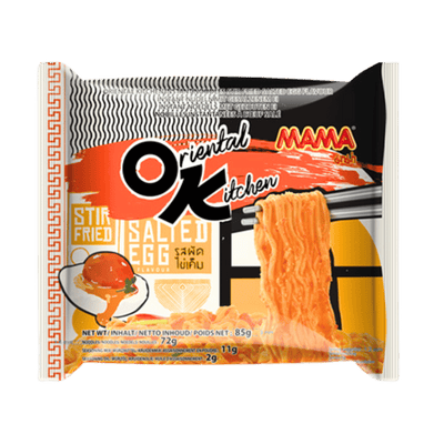 MAMA OK Instant Noodles Salted Egg - 85g-Global Food Hub