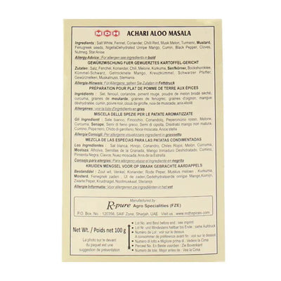 MDH Achari Aloo Masala - 100g-Global Food Hub