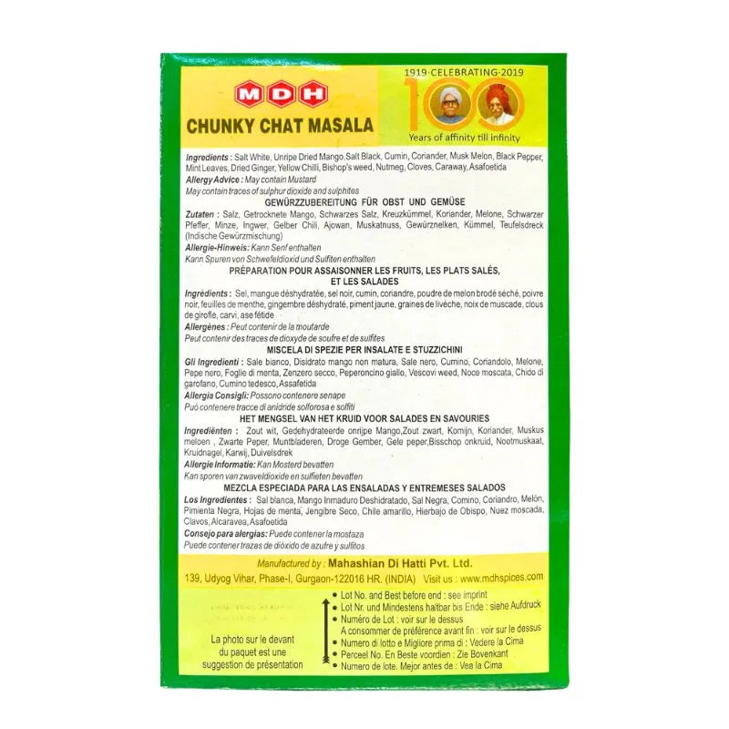 MDH Chunky Chat Masala - 100g-Global Food Hub