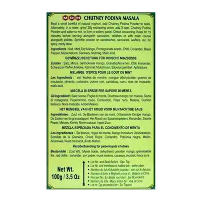 MDH Chutney Podina Powder - 100g-Global Food Hub