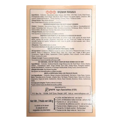 MDH Rajma Masala - 100g-Global Food Hub