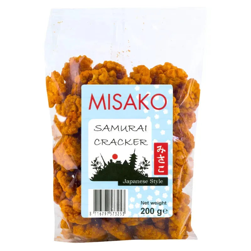 MISAKO Samurai Spicy Rice Cracker - 200g-Global Food Hub