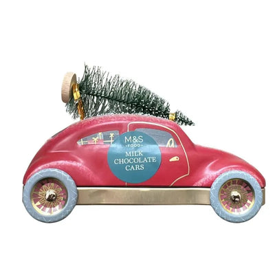 M&S - Christmas Tin Car with Solid Milk Chocolate Cars Inside - 69g-Global Food Hub