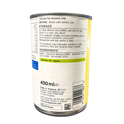 M&S - Coconut Milk Reduced Fat 400ml-Global Food Hub
