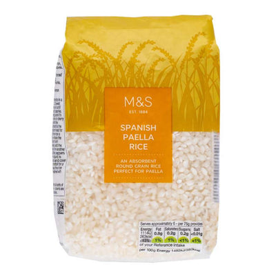 M&S Spanish Paella Rice-500 gms-Global Food Hub