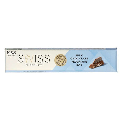 M&S Swiss Milk Chocolate Mountain Bar-100 grams-Global Food Hub