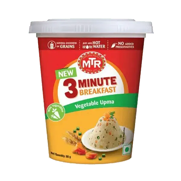 MTR 3 Minute Instant Breakfast Vegetable Upma-80 grams-Global Food Hub