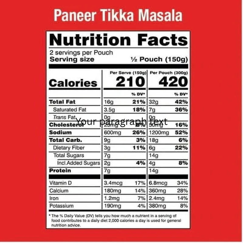 MTR Paneer Tikka Masala - 300g-Global Food Hub