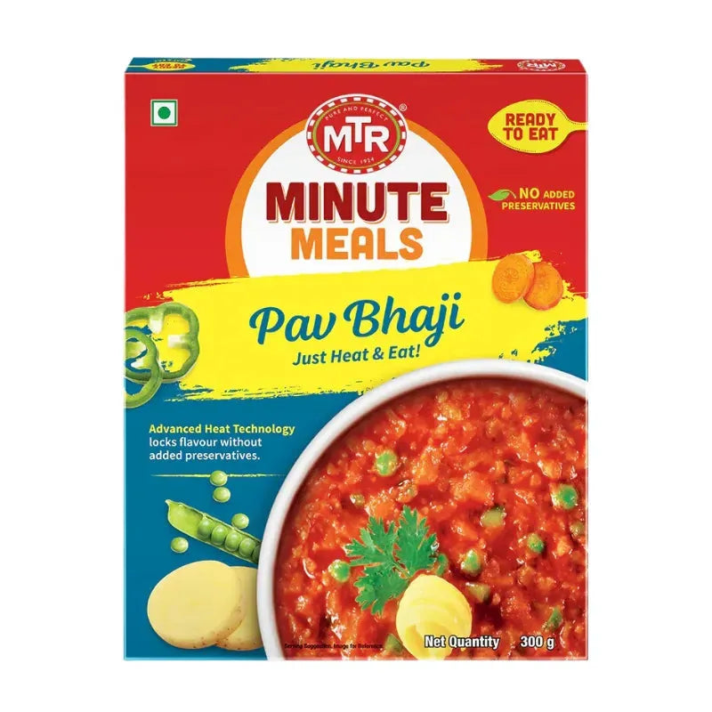 MTR RTE Minute Meals Pav Bhaji Spiced Vegetable Gravy - 300g-Global Food Hub