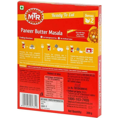 MTR RTE Paneer Butter Masala - 300g-Global Food Hub