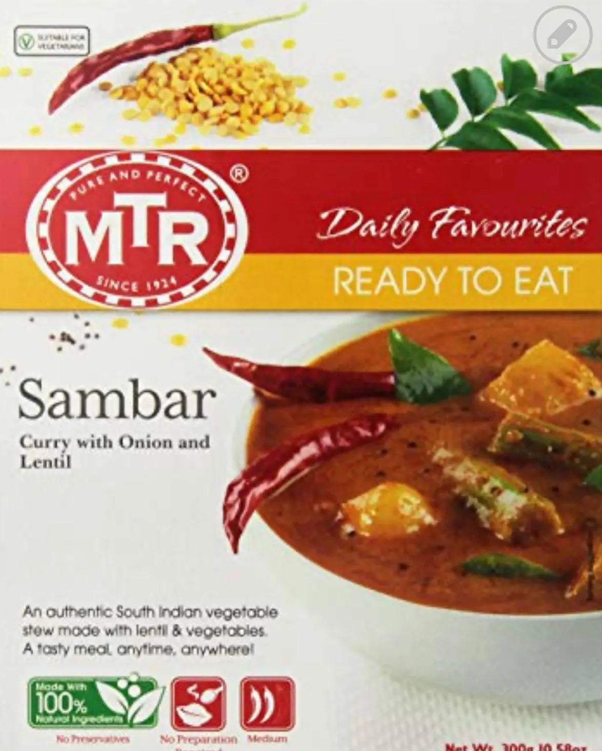 MTR RTE Samber-300 grams-Global Food Hub