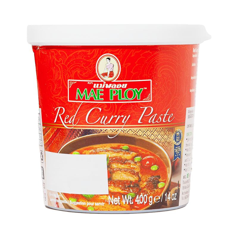 Mae Ploy Red Curry Paste- 400g (with authentic shrimp paste)-Global Food Hub