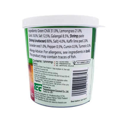 Mae Ploy- Vegetarian Green Curry Paste- 400g-Global Food Hub