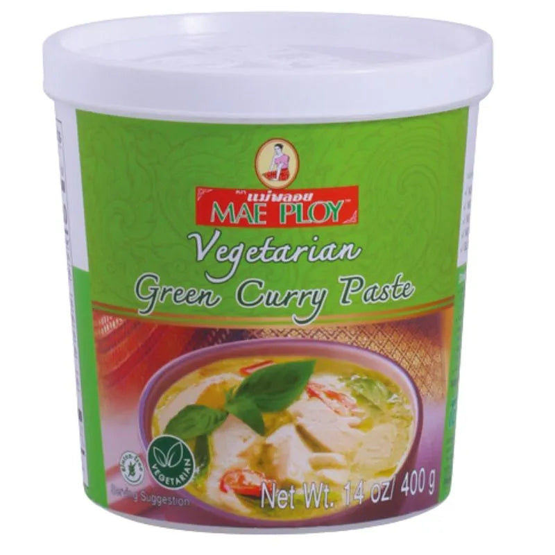 Mae Ploy- Vegetarian Green Curry Paste- 400g-Global Food Hub