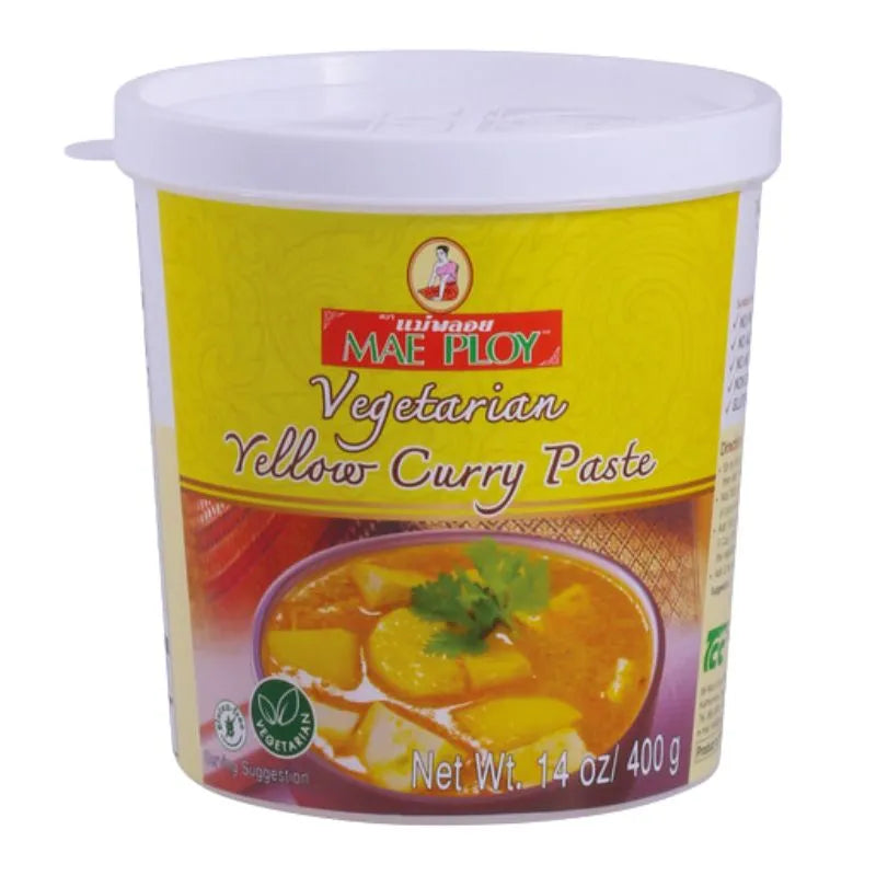 Mae Ploy- Vegetarian Yellow Curry Paste- 400g-Global Food Hub