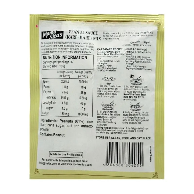 Mama Sita's Kare-Kare Peanut Mix - 57g-Global Food Hub
